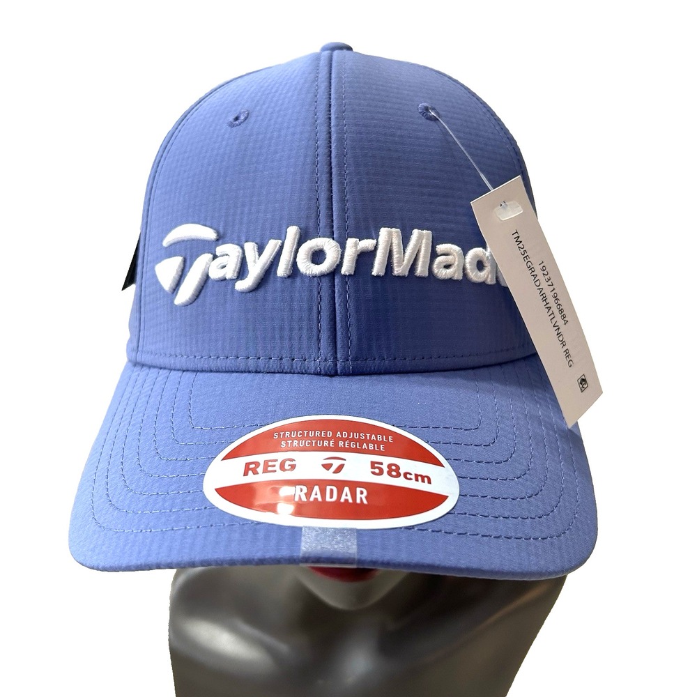 TaylorMade Radar Blueish Purple 58cm Adjustable Ball Cap Hat NEW (Y1)